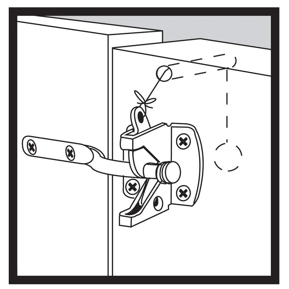 Everbilt Black Stainless Steel Gate Latch, Self-Latching, Padlock Compatible - Image 4