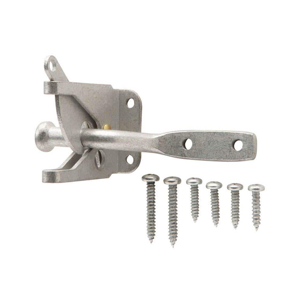 Everbilt Galvanized Gate Latch, Steel, Self-Latching, 4 in Arm