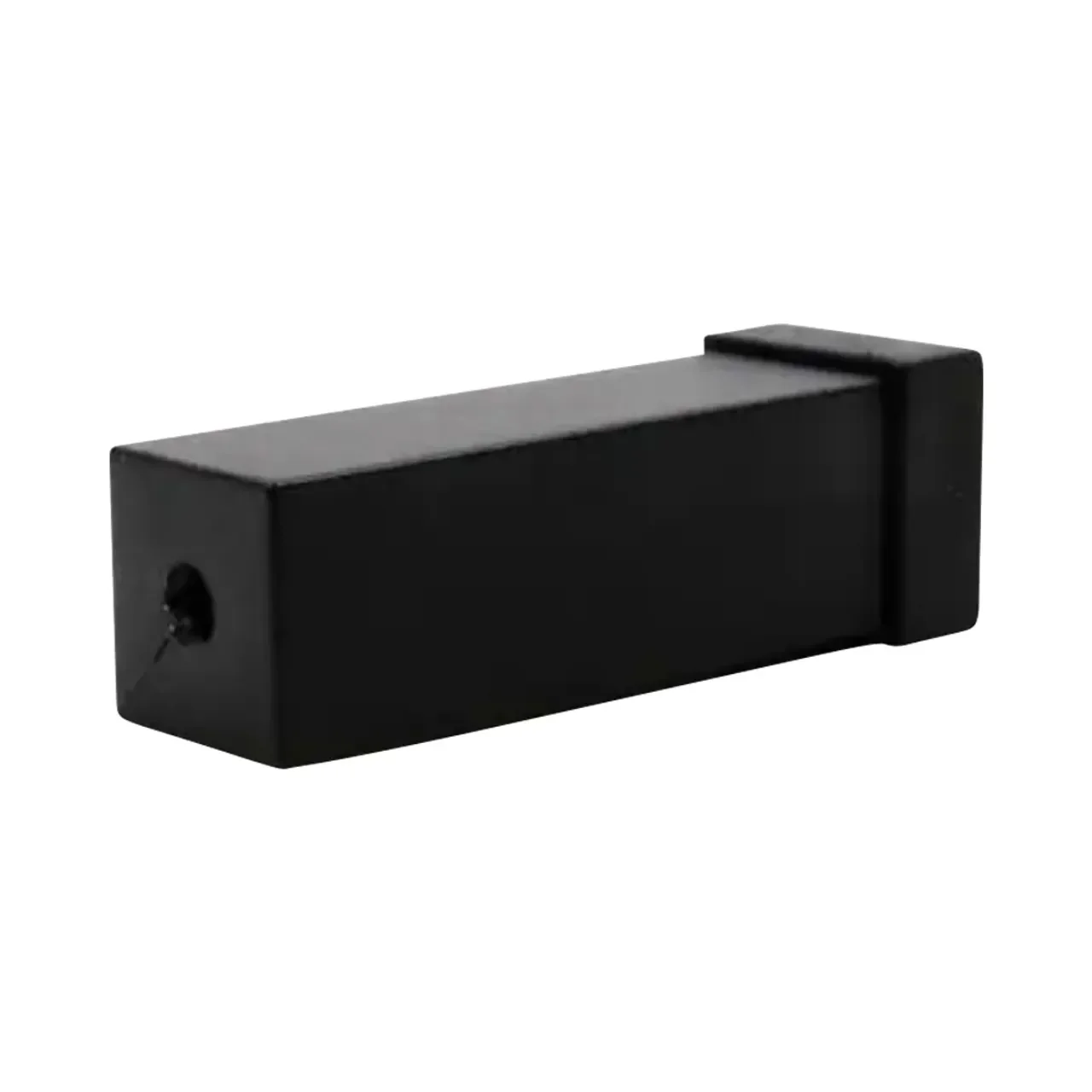 Everbilt Matte Black Squared Solid Doorstop