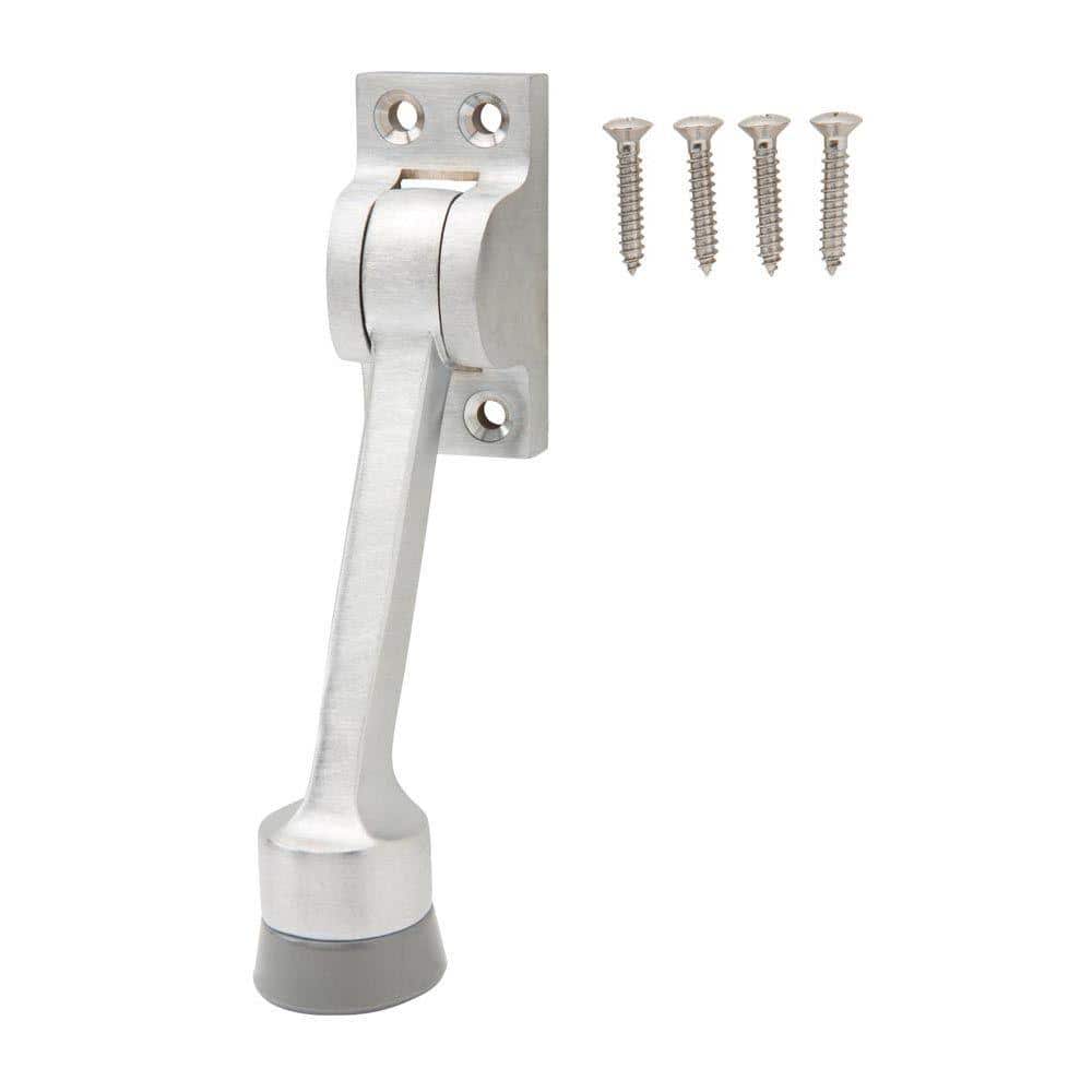 Everbilt Satin Chrome Commercial Grade Kick Down Doorstop