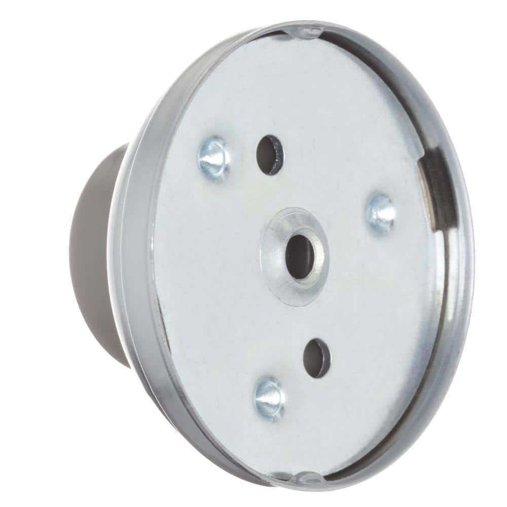 Everbilt Satin Chrome Wall Door Stop – Solid Brass, 2.25 in Diameter - Image 2