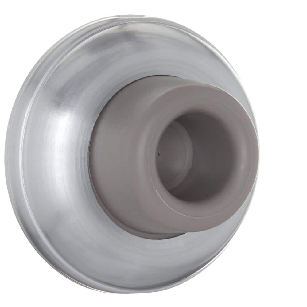 Everbilt Satin Chrome Wall Door Stop – Solid Brass, 2.25 in Diameter - Image 3