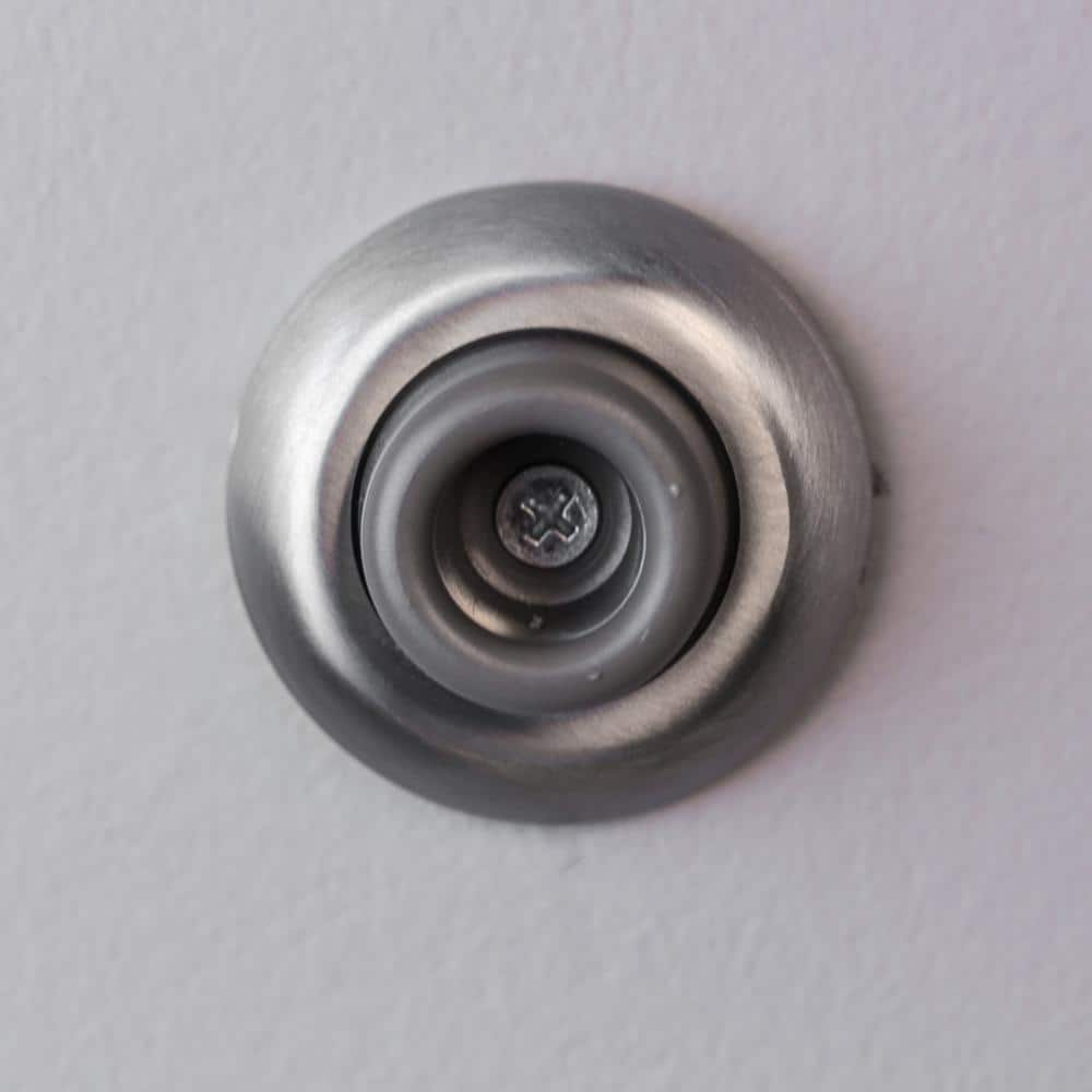 Everbilt Satin Chrome Wall Door Stop – Solid Brass, 2.25 in Diameter - Image 4