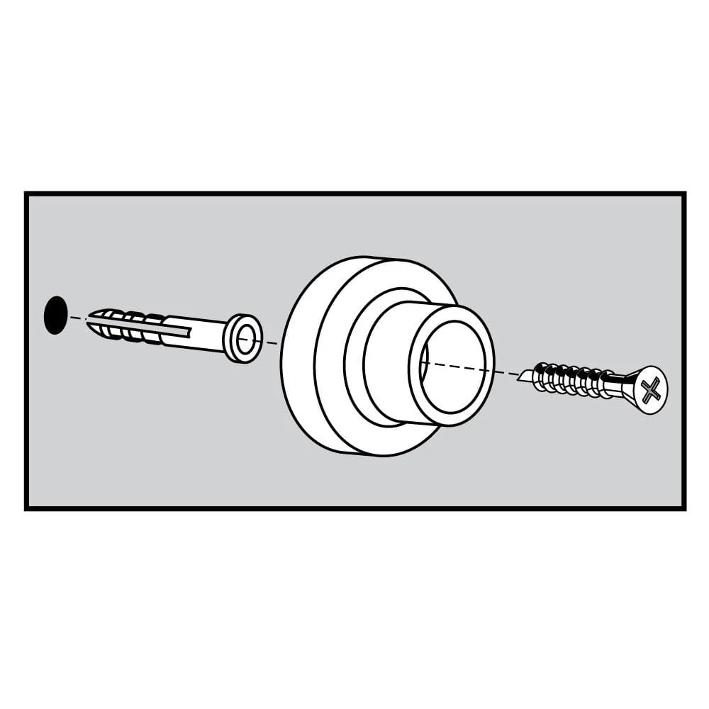Everbilt Satin Chrome Wall Door Stop – Solid Brass, 2.25 in Diameter - Image 7