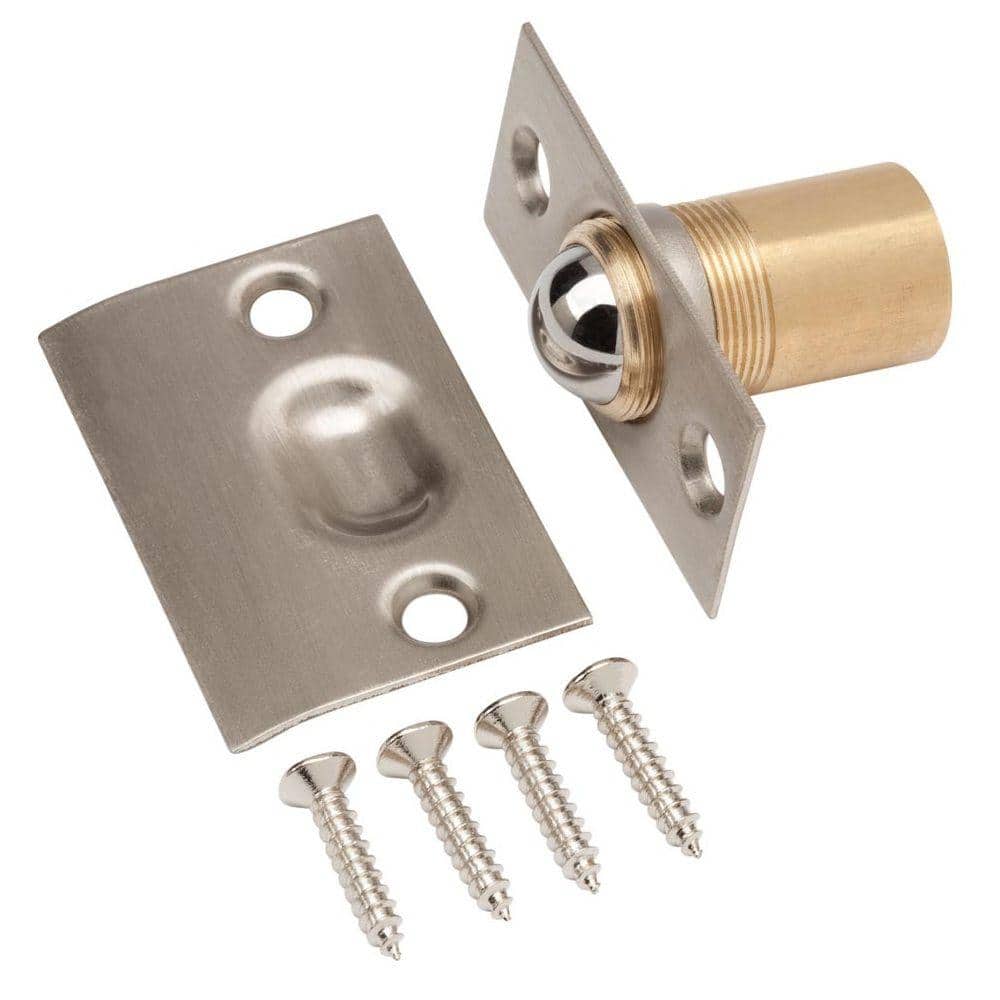 Everbilt Satin Nickel Adjustable Latch Ball Catch, Steel