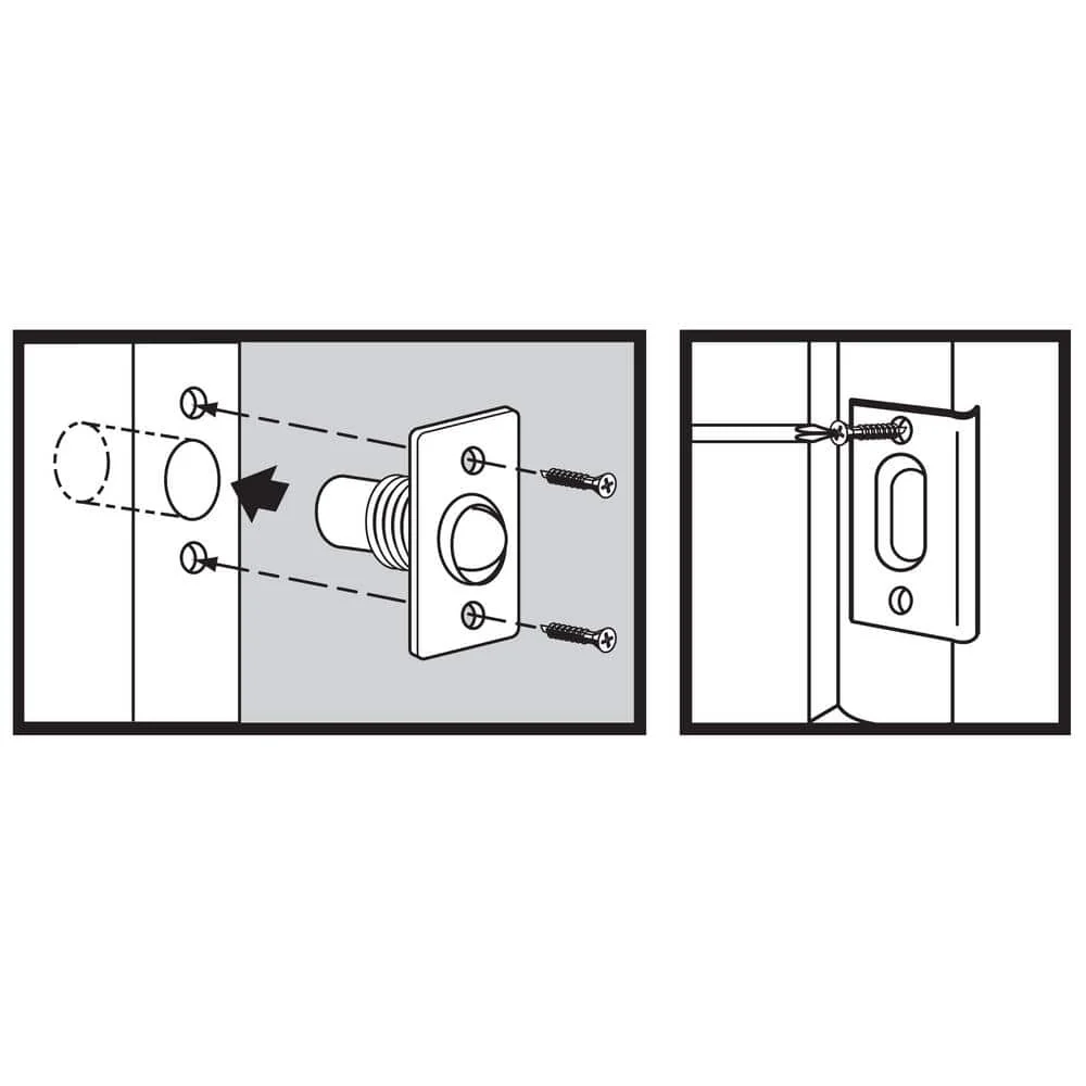 Everbilt Satin Nickel Adjustable Latch Ball Catch, Steel - Image 2