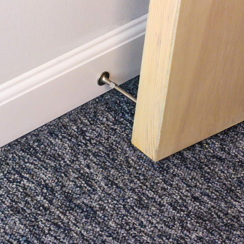 Everbilt Satin Nickel Light Duty Solid Door Stop – 3 in. Projection - Image 5