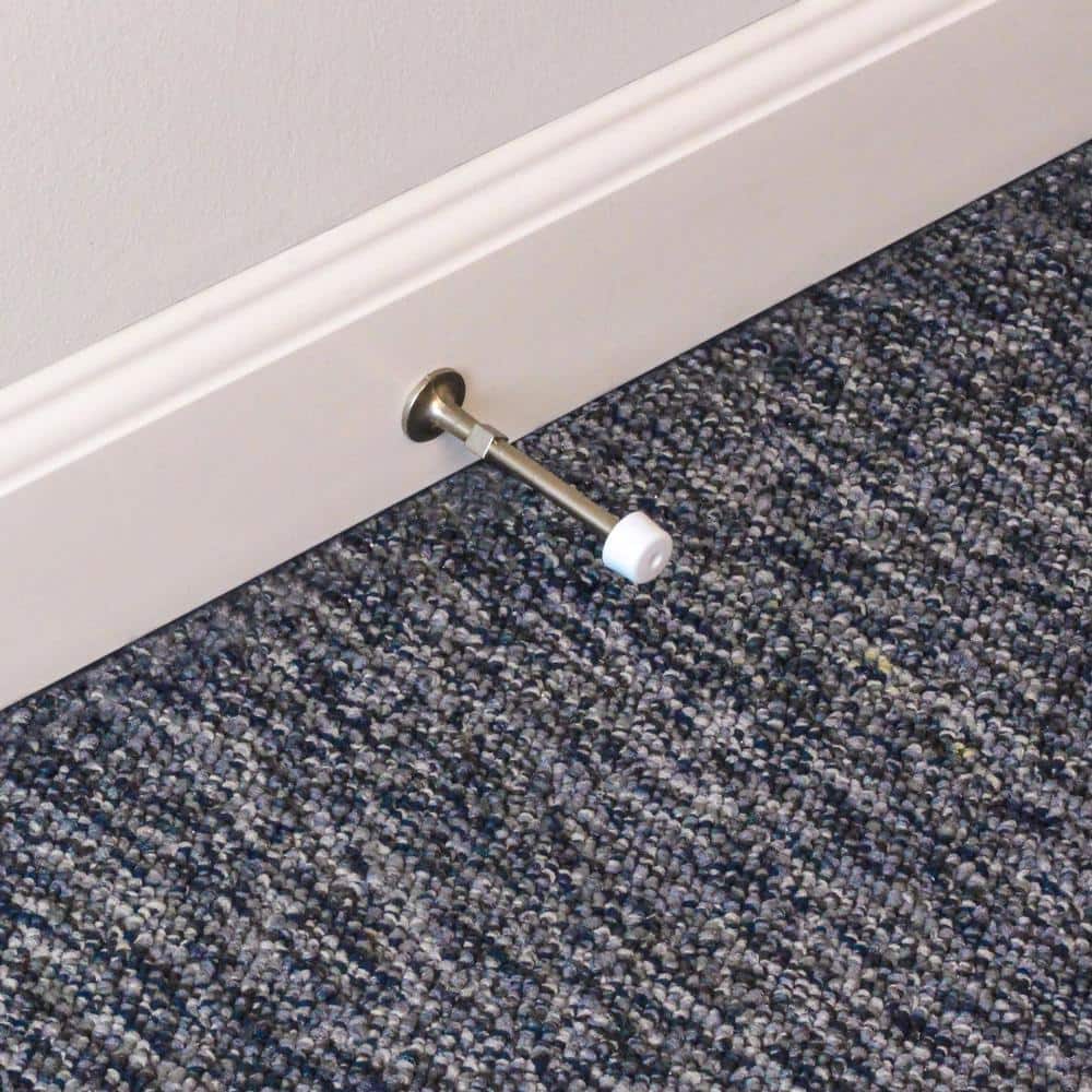 Everbilt Satin Nickel Light Duty Solid Door Stop – 3 in. Projection - Image 7