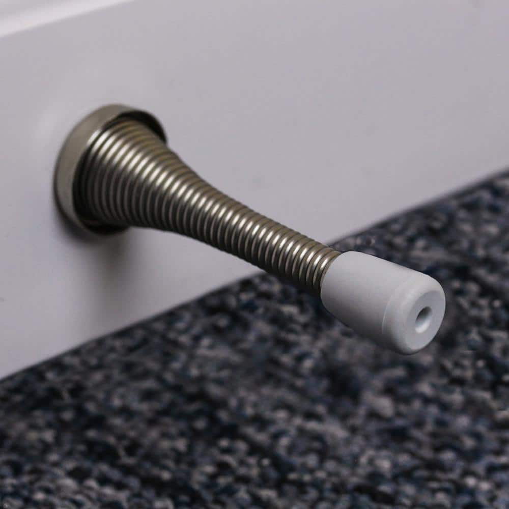 Everbilt Satin Nickel Spring Door Stop – 3 in Projection, Steel - Image 5