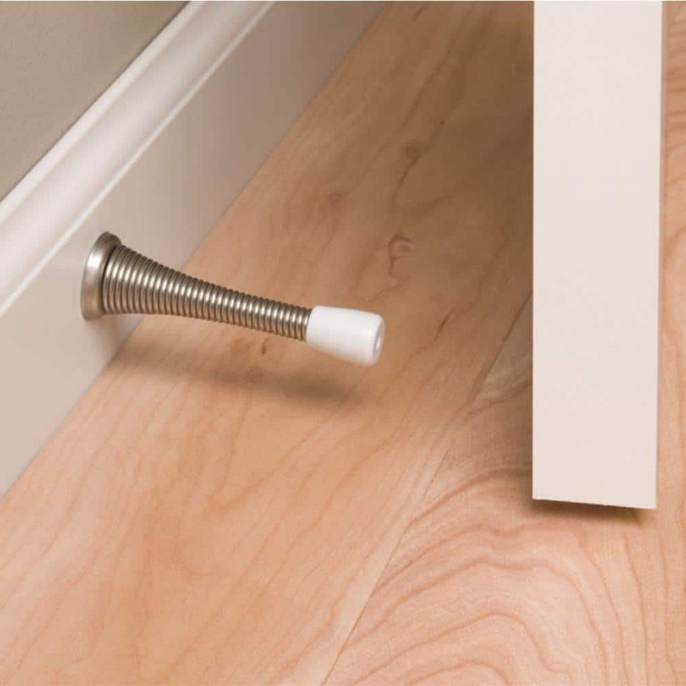 Everbilt Satin Nickel Spring Door Stops Value Pack (5-Pack) - Image 6