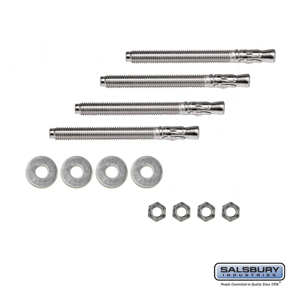 Expansion Wedge Anchor Pedestal Mounting Kit for Concrete Installation