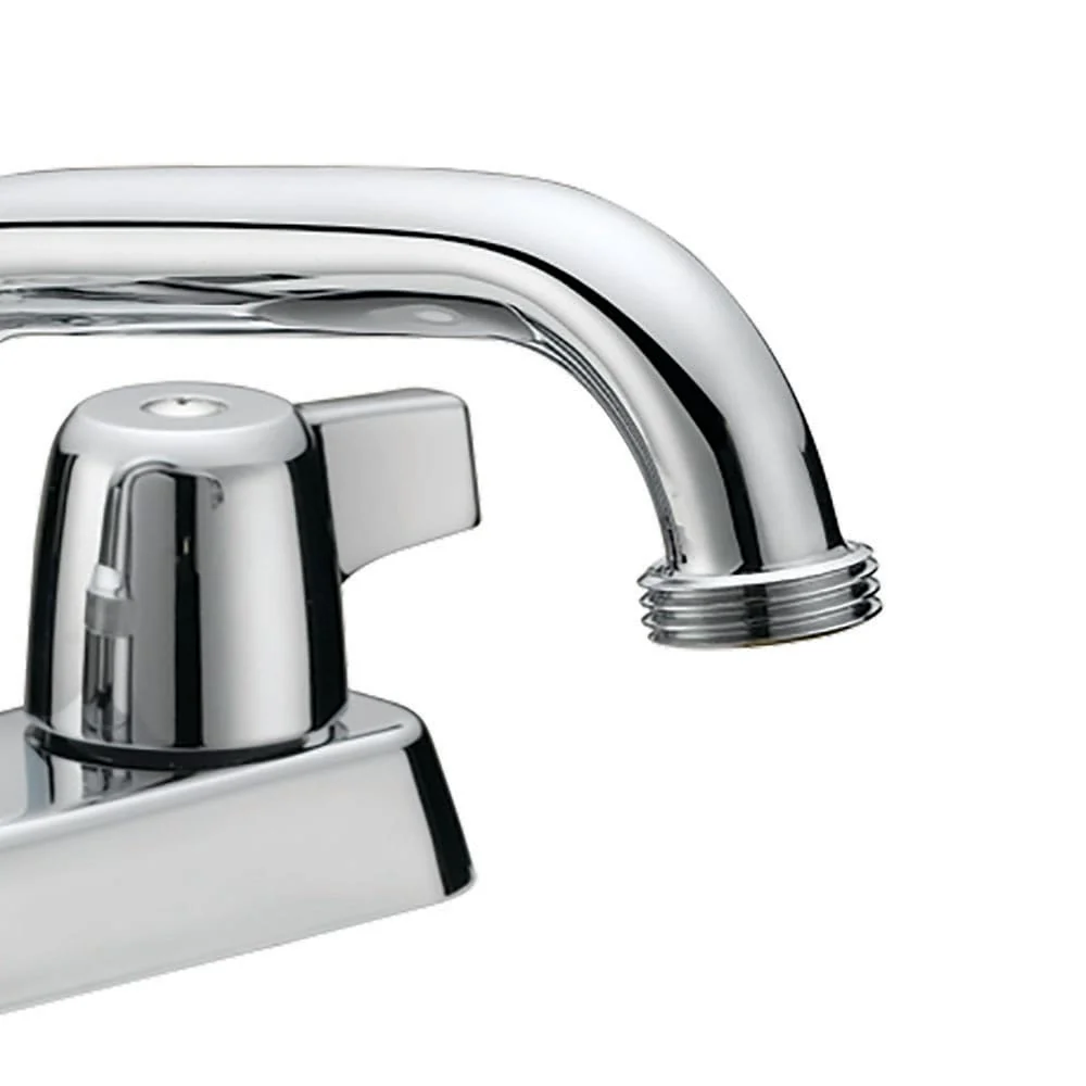 EZ-FLO Basic-N-Brass Chrome Utility Faucet, 2-Handle Deck-Mount - Image 2
