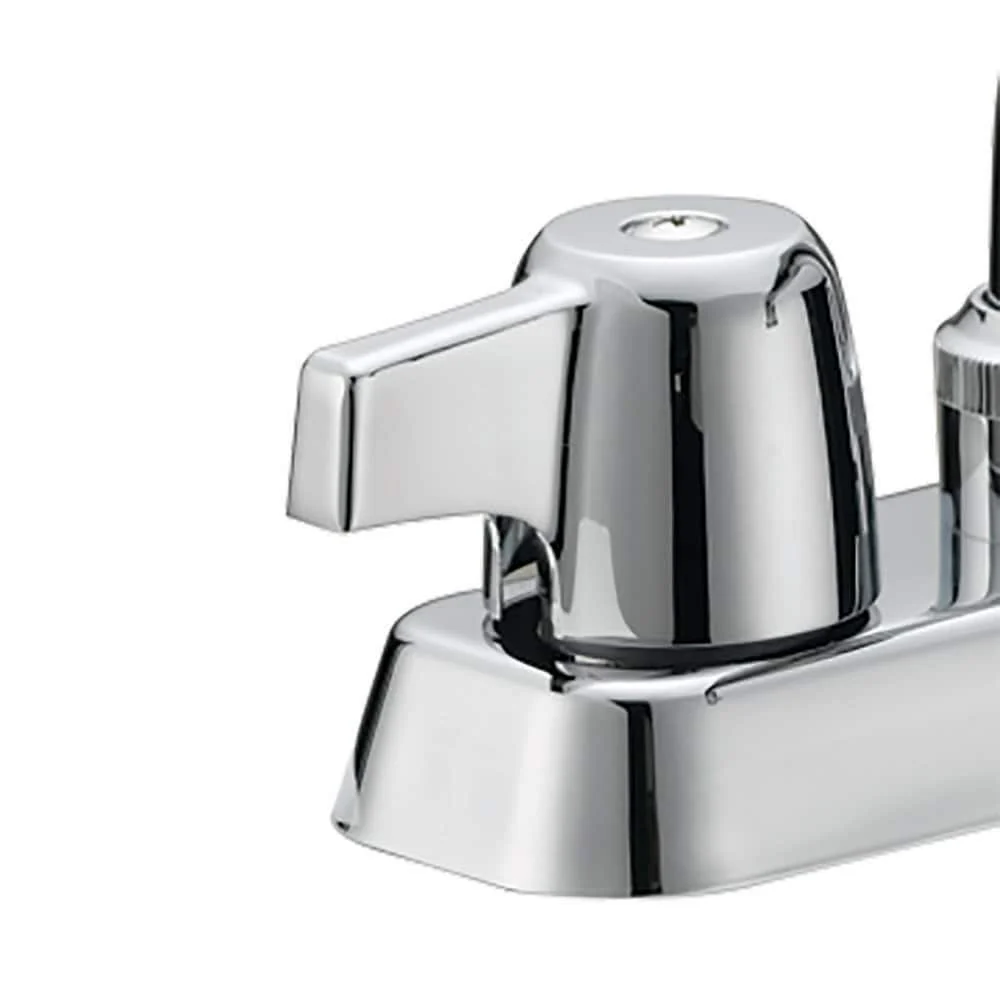 EZ-FLO Basic-N-Brass Chrome Utility Faucet, 2-Handle Deck-Mount - Image 3