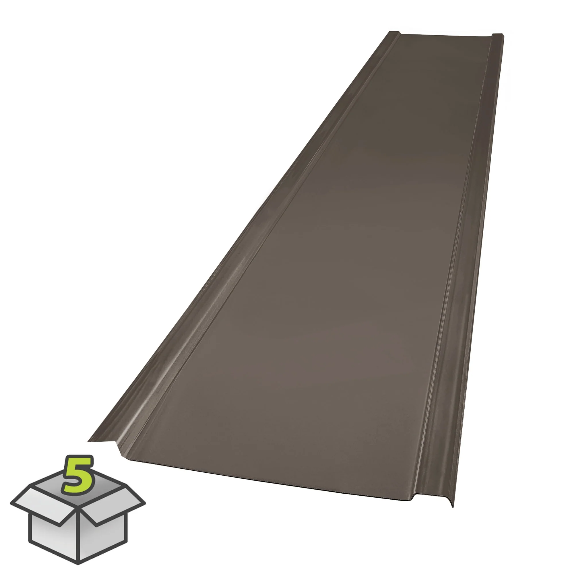 EZ GLAZE 2.24-ft x 12-ft Corrugated Bronze Polycarbonate Roof Panel, 5-Pack