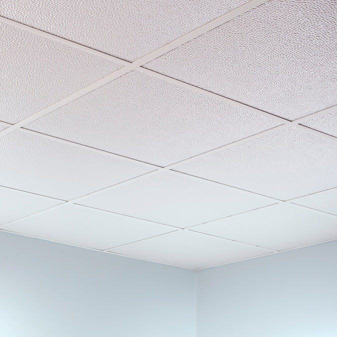 Fasade 2-ft x 2-ft Border Fill Matte White PVC Drop Ceiling Tile (5-Pack, 20-sq ft / Case) - Image 4