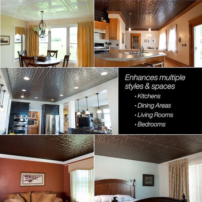 Fasade 2-ft x 2-ft Cyclone Gloss White PVC Surface-mount Ceiling Tile (5-Pack, 20-sq ft / Case) - Image 5