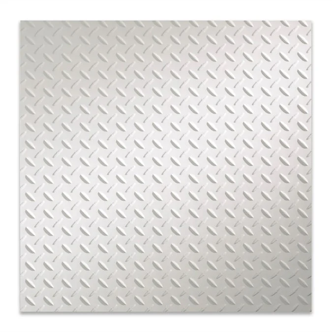 Fasade 2-ft x 2-ft Diamond Plate Matte White PVC Drop Ceiling Tile (5-Pack, 20-sq ft / Case) - Image 2