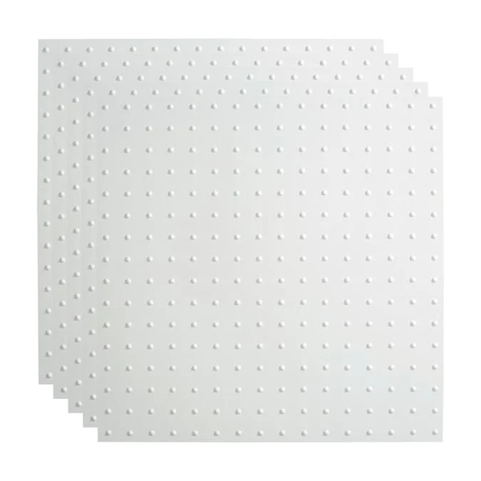 Fasade 2-ft x 2-ft Minidome Matte White PVC Drop Ceiling Tile (5-Pack, 20-sq ft / Case)