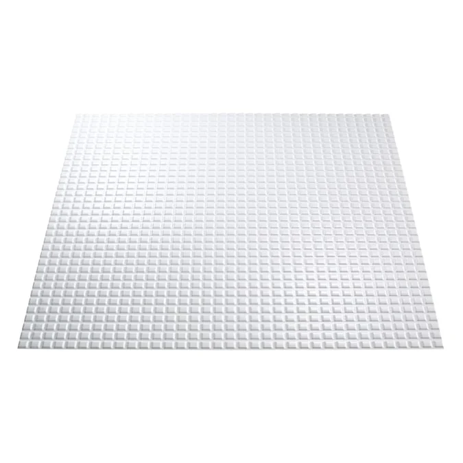 Fasade 2-ft x 2-ft Square Gloss White PVC Drop Ceiling Tile (5-Pack, 20-sq ft / Case) - Image 3