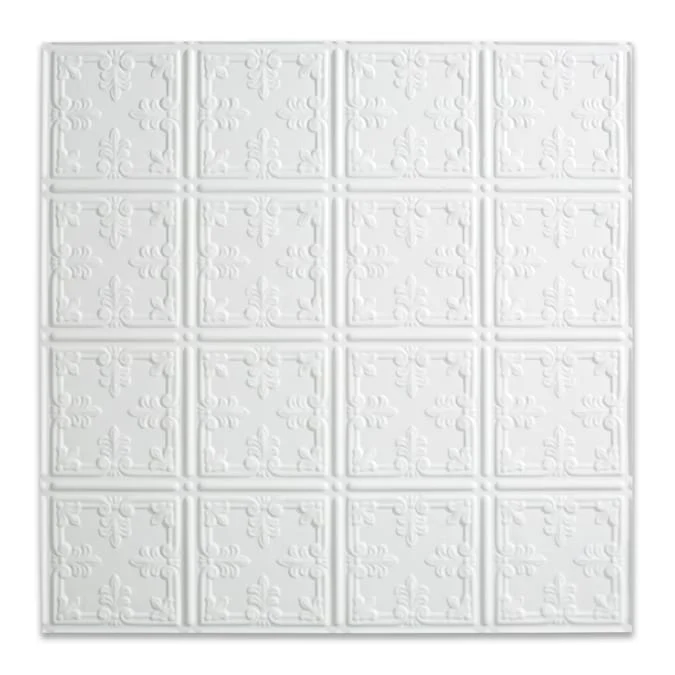 Fasade 2-ft x 2-ft Traditional 10 Gloss White PVC Drop Ceiling Tile (5-Pack, 20-sq ft / Case) - Image 2