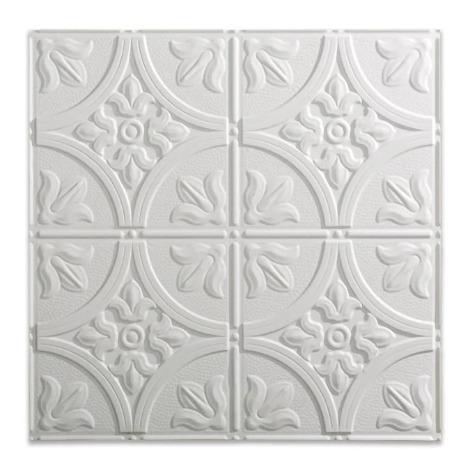 Fasade 2-ft x 2-ft Traditional 2 Gloss White PVC Drop Ceiling Tile (5-Pack, 20-sq ft / Case) - Image 2