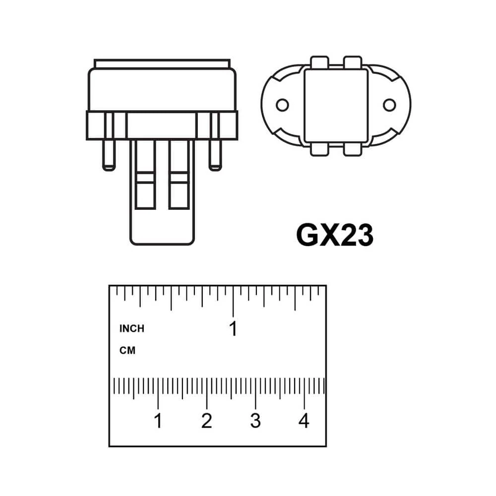 Feit Electric 13-Watt PL CFLNI Twin Tube, 2-Pin GX23 Plug-In CFL Light Bulb, Bright White 3500K (24-Pack) - Image 4