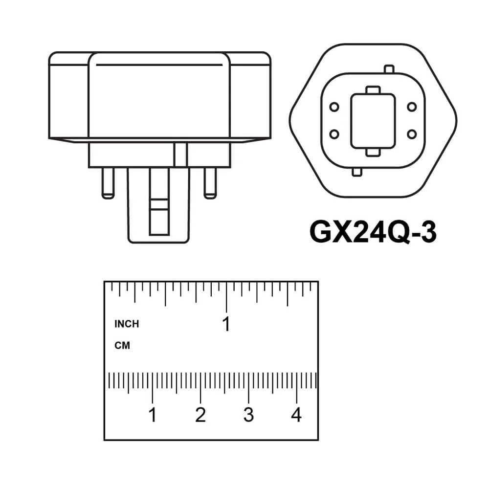 Feit Electric 26W PL Triple Tube CFL, 4‑Pin GX24Q-3 Base, Soft White 2700K (6-Pack) - Image 4