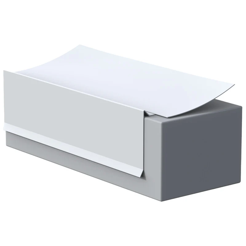 Flashco PVC 2x3 Nosing Drip Edge, Gray (SKU 08FCNDP23G) - Image 3