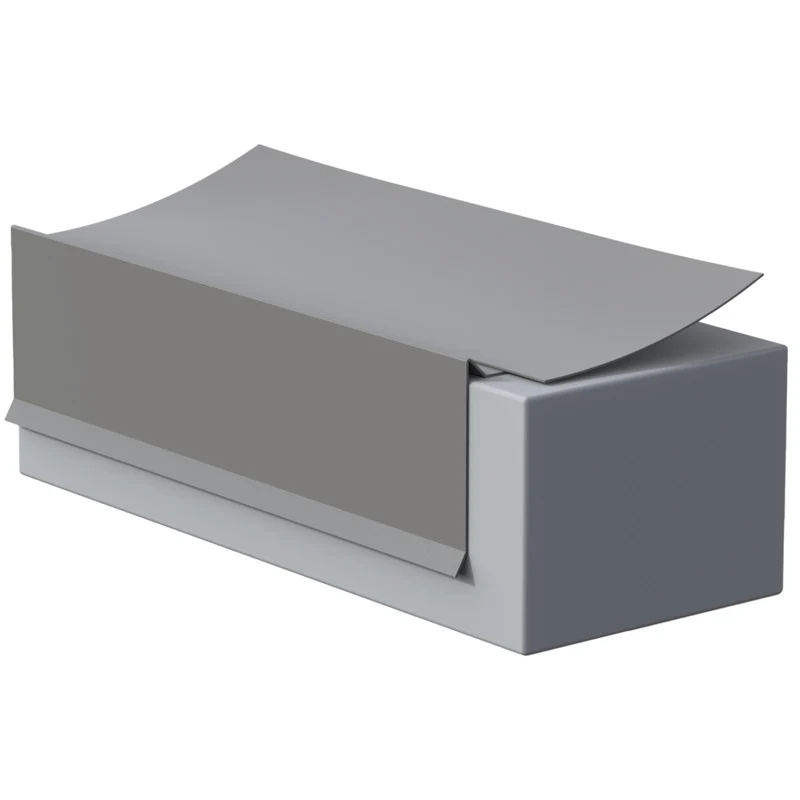 Flashco PVC Gravel Stop Flashing 2 in. x 3 in. - Gray - Image 3