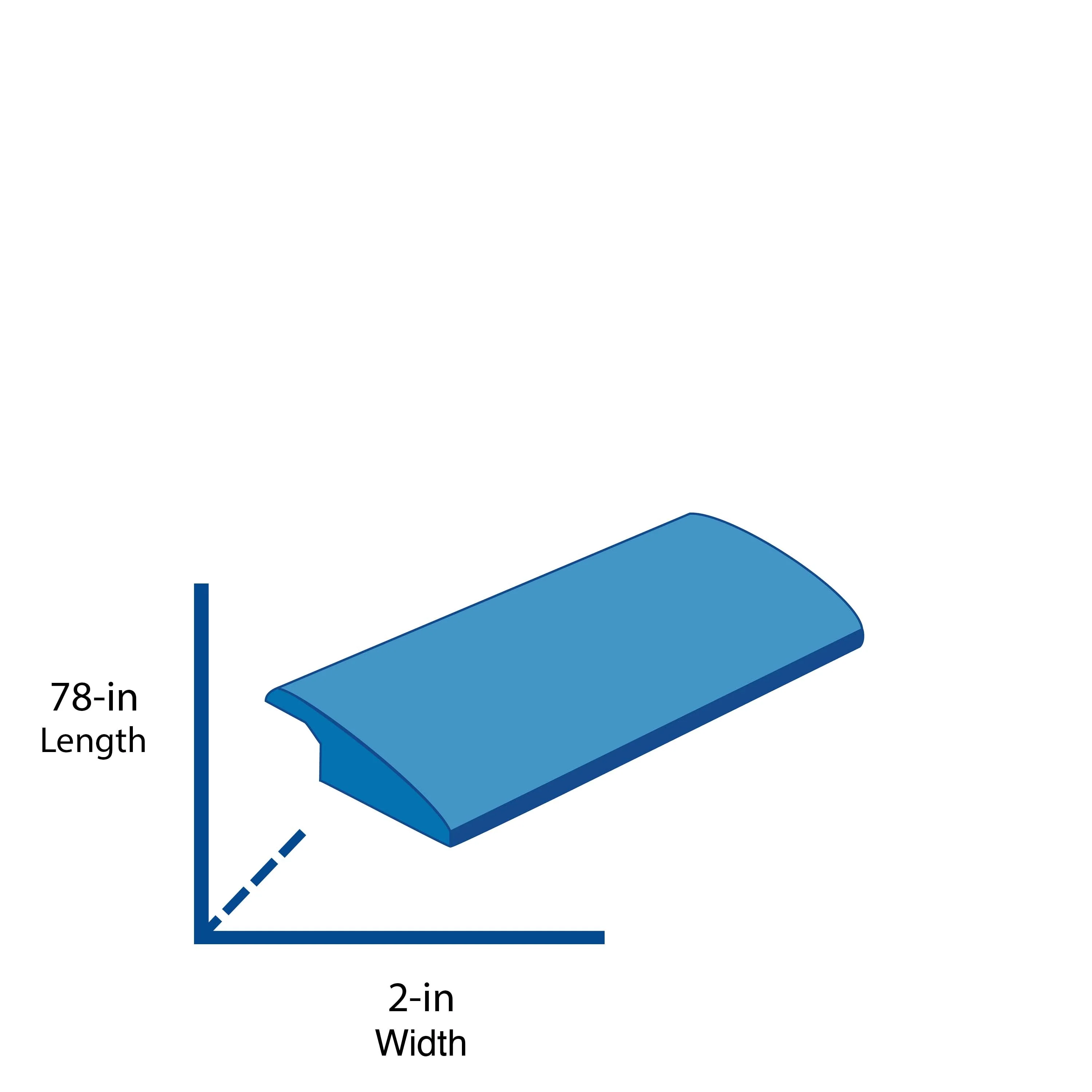 FLEXCO 2-in x 78-in Unfinished Solid Wood Reducer Floor Moulding - Image 2