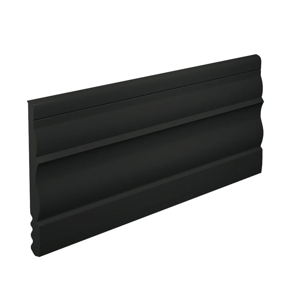 Flexco 4.5-in x 480-in Black Dahlia Vinyl Wall Base – Charisma Base Sculpture