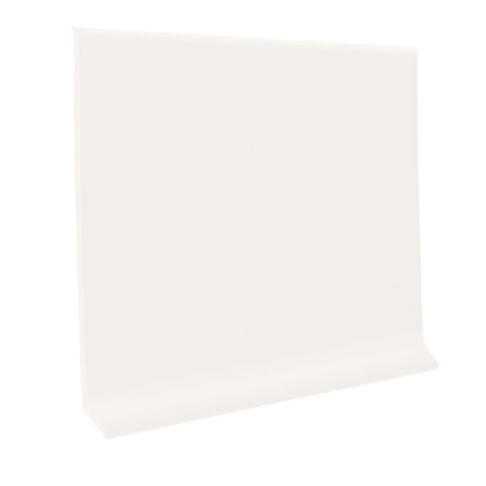 Flexco 4-in Arctic White Vinyl Wall Base, 120-ft Coil