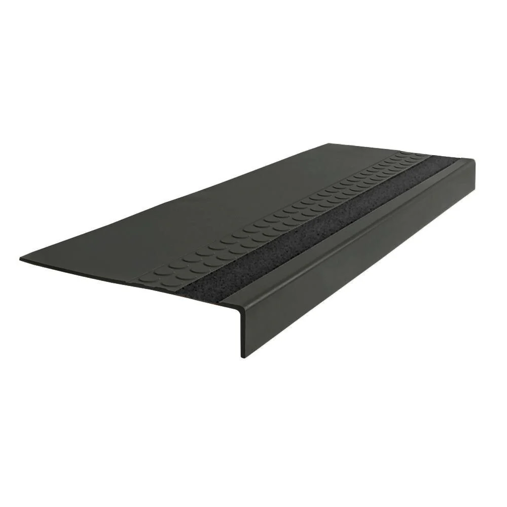 Flexco #575 Series 12-in x 42-in Black Brown Stair Tread