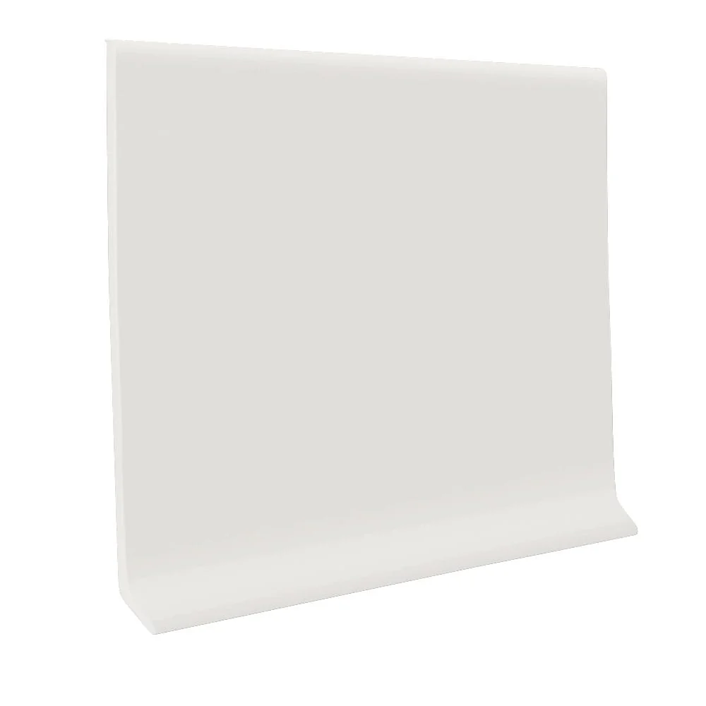 Flexco 6-in True White Vinyl Floor Base, 120-ft Coil