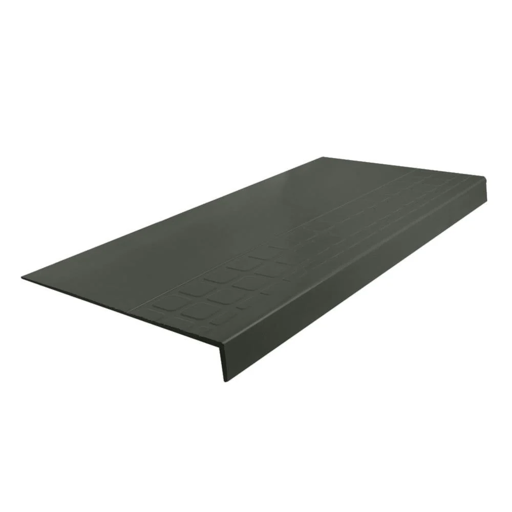 Flexco #800 Series 12.25-in x 48-in Black Brown Stair Tread