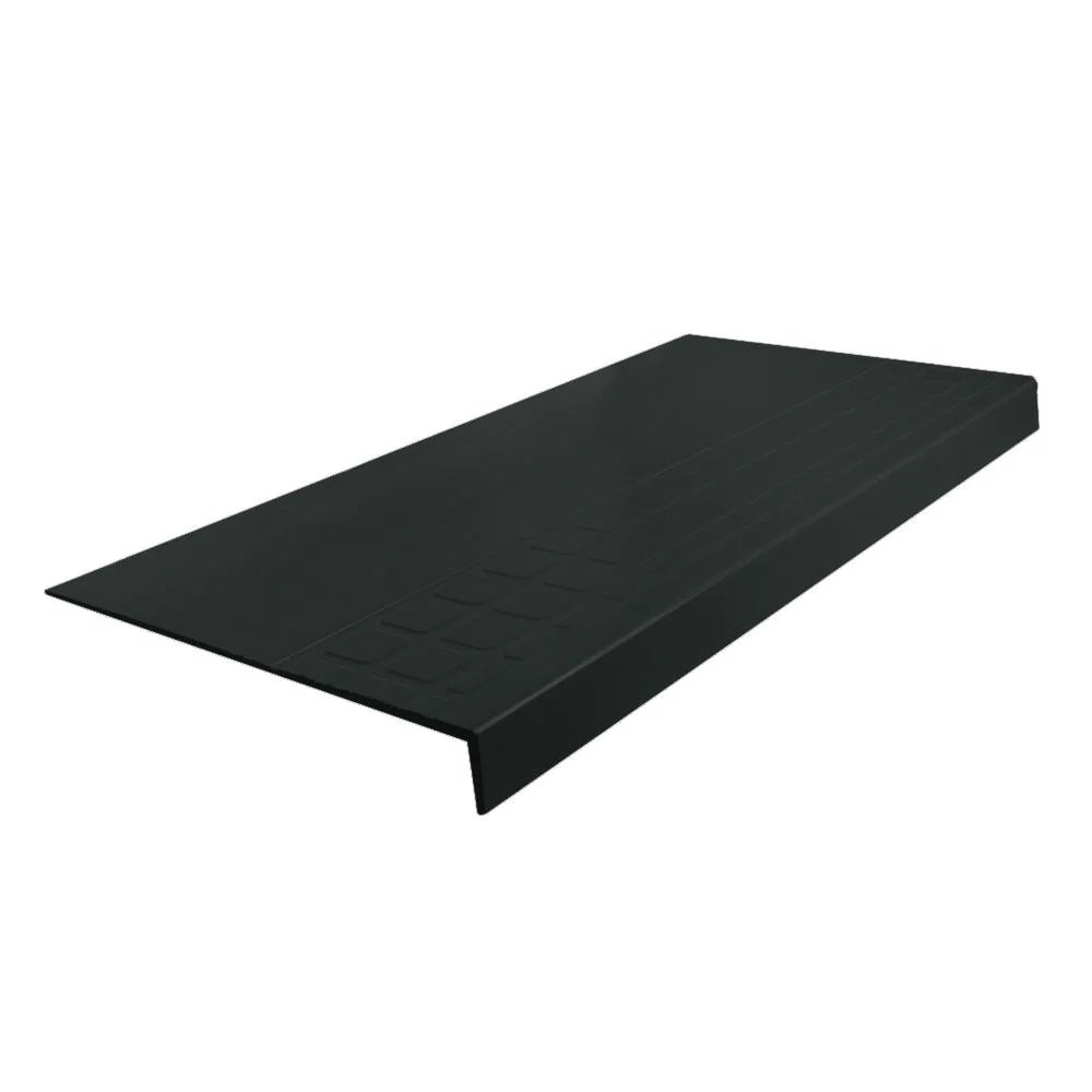 Flexco #800 Series 12.25-in x 48-in Black Dahlia Stair Tread