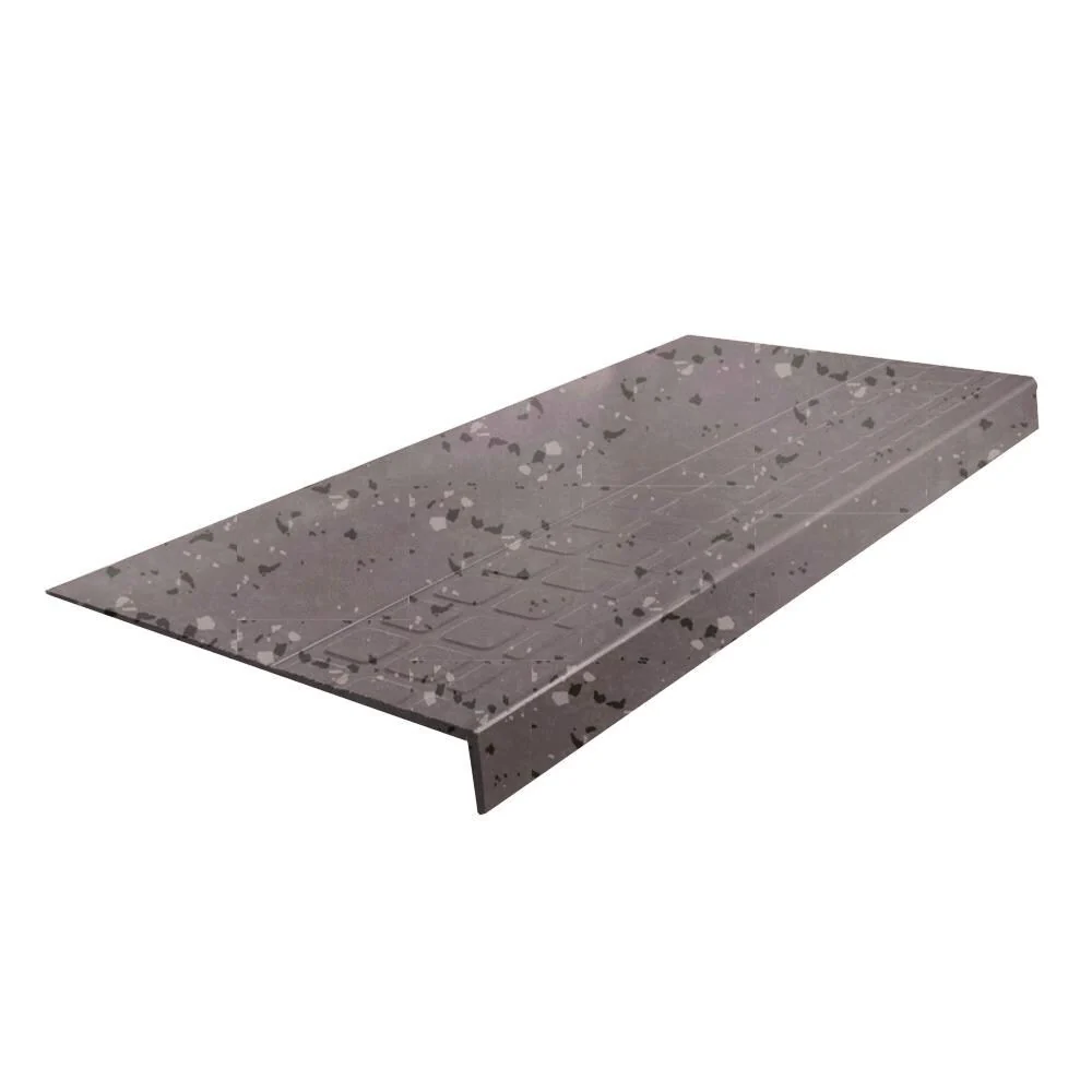 Flexco 800 Series 12.25-in x 60-in Milk Chocolate Spextones Stair Tread