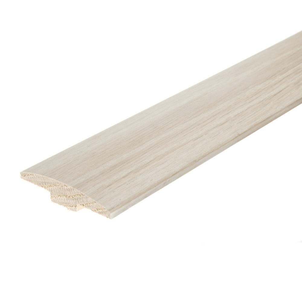 Flexco Alabaster 0.46-in T x 2-in W x 78-in L Solid Wood Floor T-Moulding