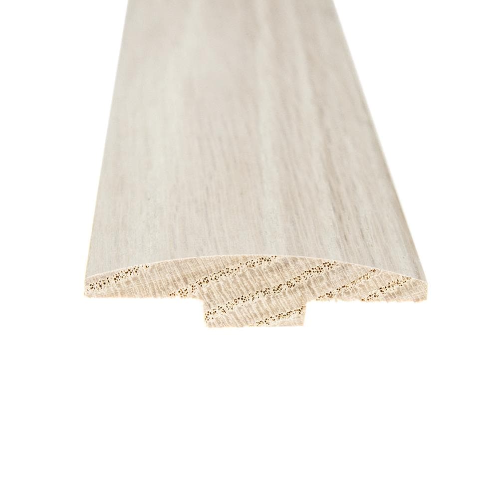 Flexco Alabaster 0.46-in T x 2-in W x 78-in L Solid Wood Floor T-Moulding - Image 3