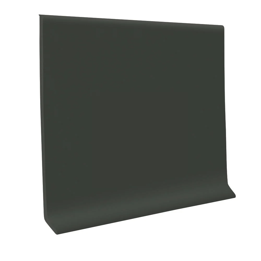 Flexco Black Brown 6-in x 48-in Vinyl Wall Base (Smooth)