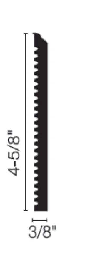 Flexco Cappuccino 4.625-in x 96-in Vinyl Floor Base - Image 3