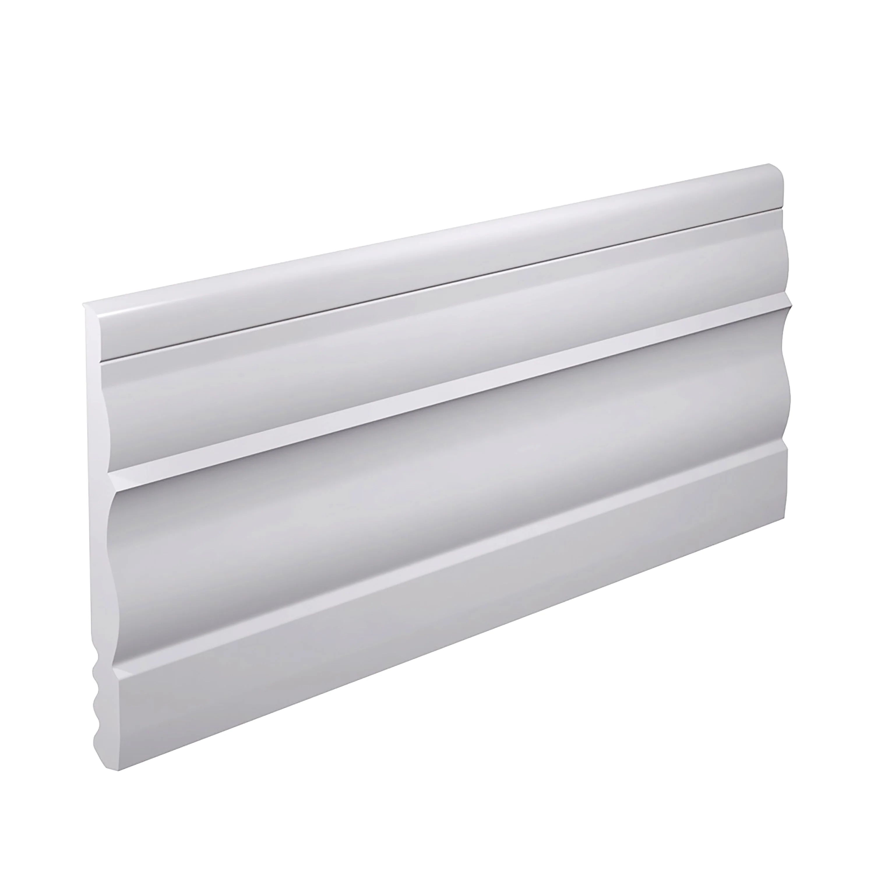 Flexco Charisma Base Sculpture 4.5-in x 480-in Arctic White Prefinished Vinyl Wall Base