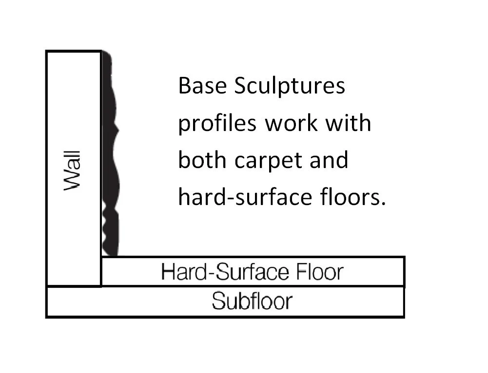 Flexco Charisma Base Sculpture Umber 4.5-in x 480-in Vinyl Wall Base - Image 2
