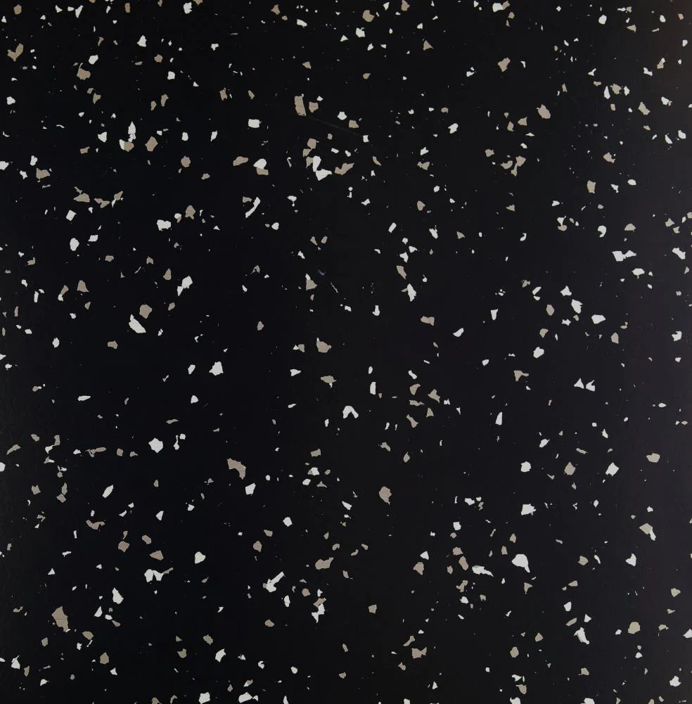 Flexco Dissipative Tile Galaxy 24-in x 24-in Glue-Down Vinyl Tile Flooring, Black Speckle (4-sq ft/Piece)