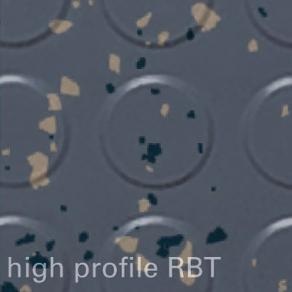 Flexco High Profile Radial RBT Blue Shadow 18-in x 18-in Vinyl Tile Flooring (2.25-sq ft)