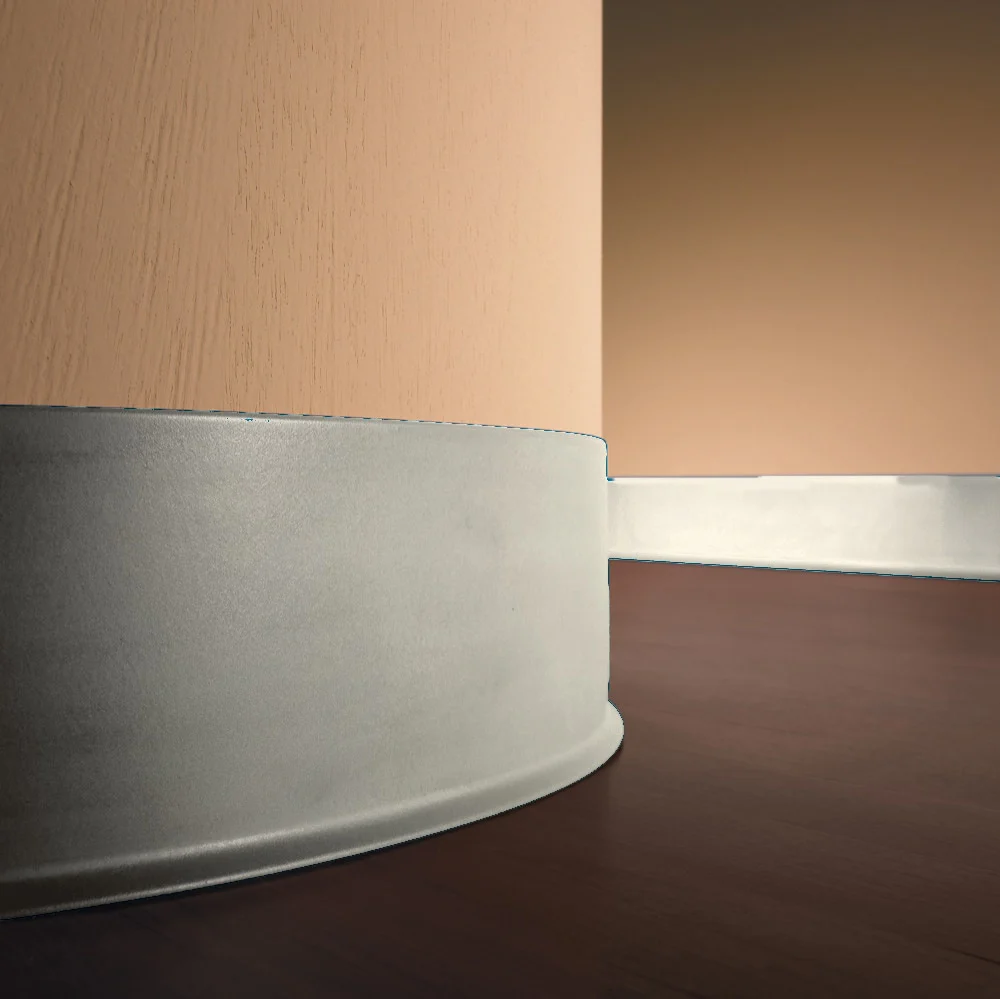 Flexco Light Gray 2.5-in Vinyl Floor Base, 120-ft Coil - Image 2