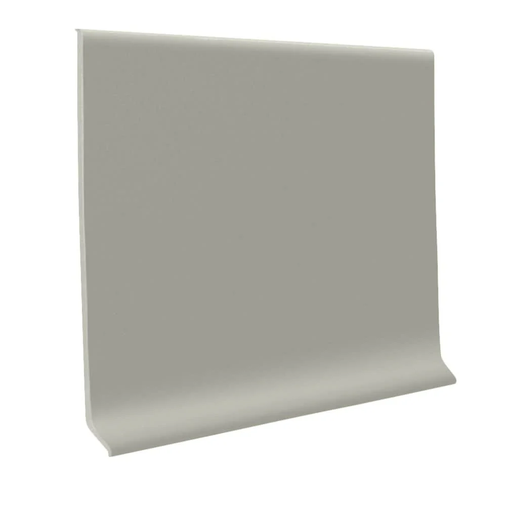 Flexco Light Gray 4.5-in x 48-in Vinyl Floor Base