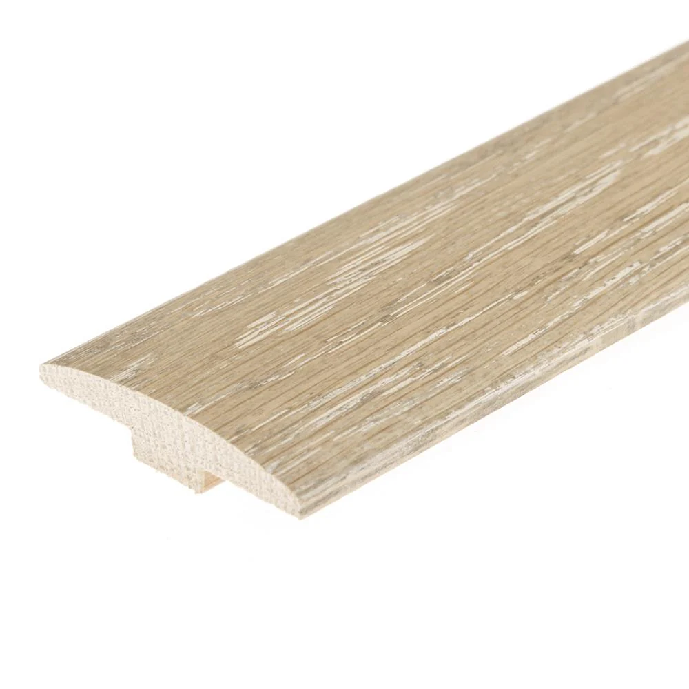 Flexco Mount Castle Seashell 0.46-in T x 2-in W x 78-in L Solid Wood Floor T-Moulding