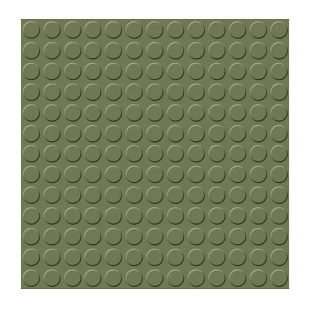 Flexco Rubber Tile Basil 18-in x 18-in Vinyl Tile Flooring (2.25-sq ft)