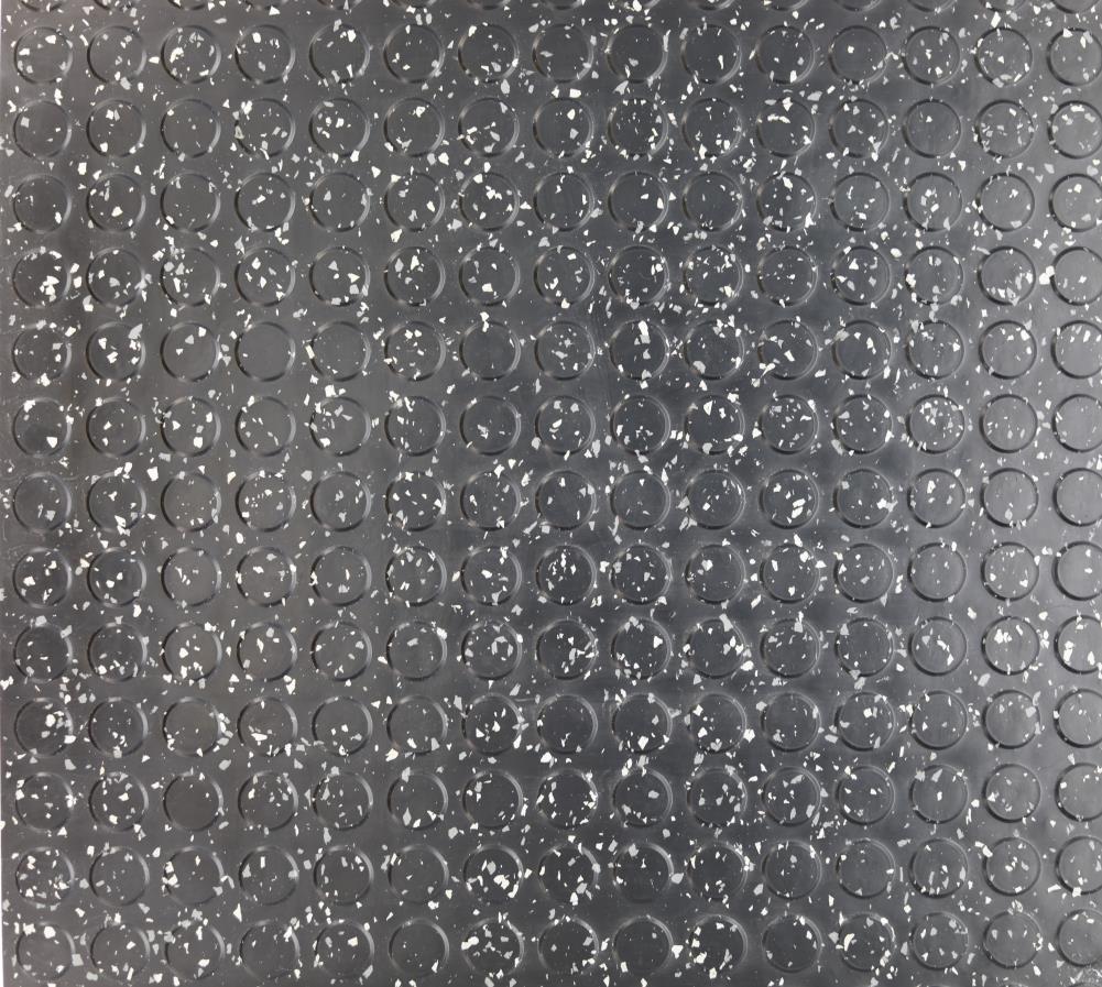 Flexco Rubber Tile Black 18-in x 18-in Vinyl Tile Flooring (2.25-sq ft)